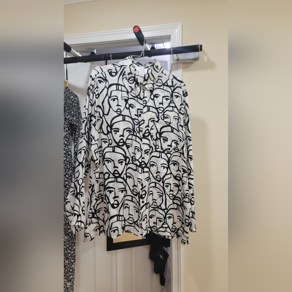 Nordstrom Black and White Graphic Shirt